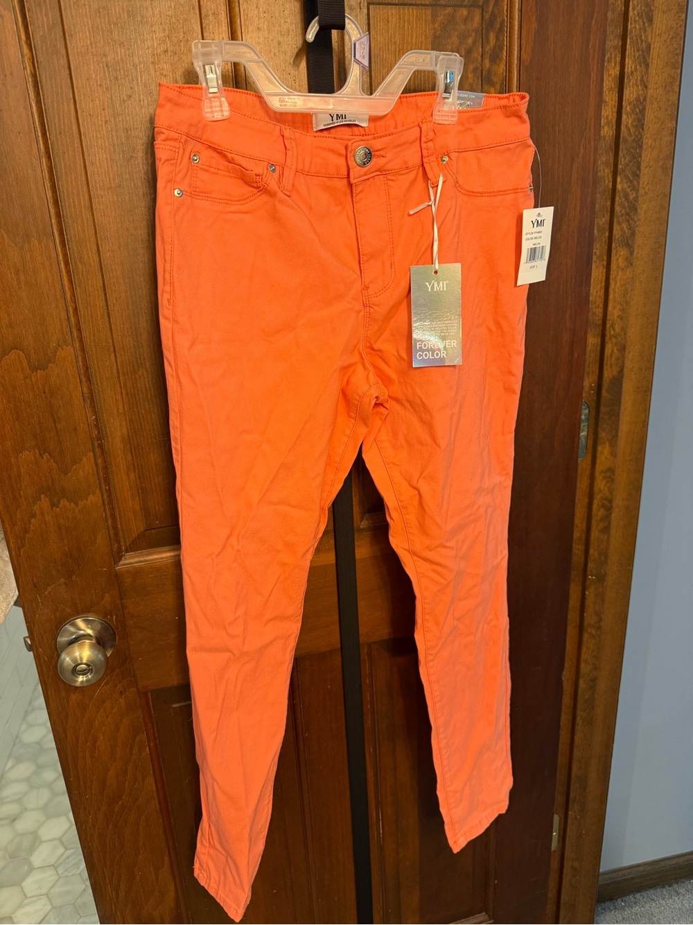 YMI Bright Coral Slim Fit Jeans